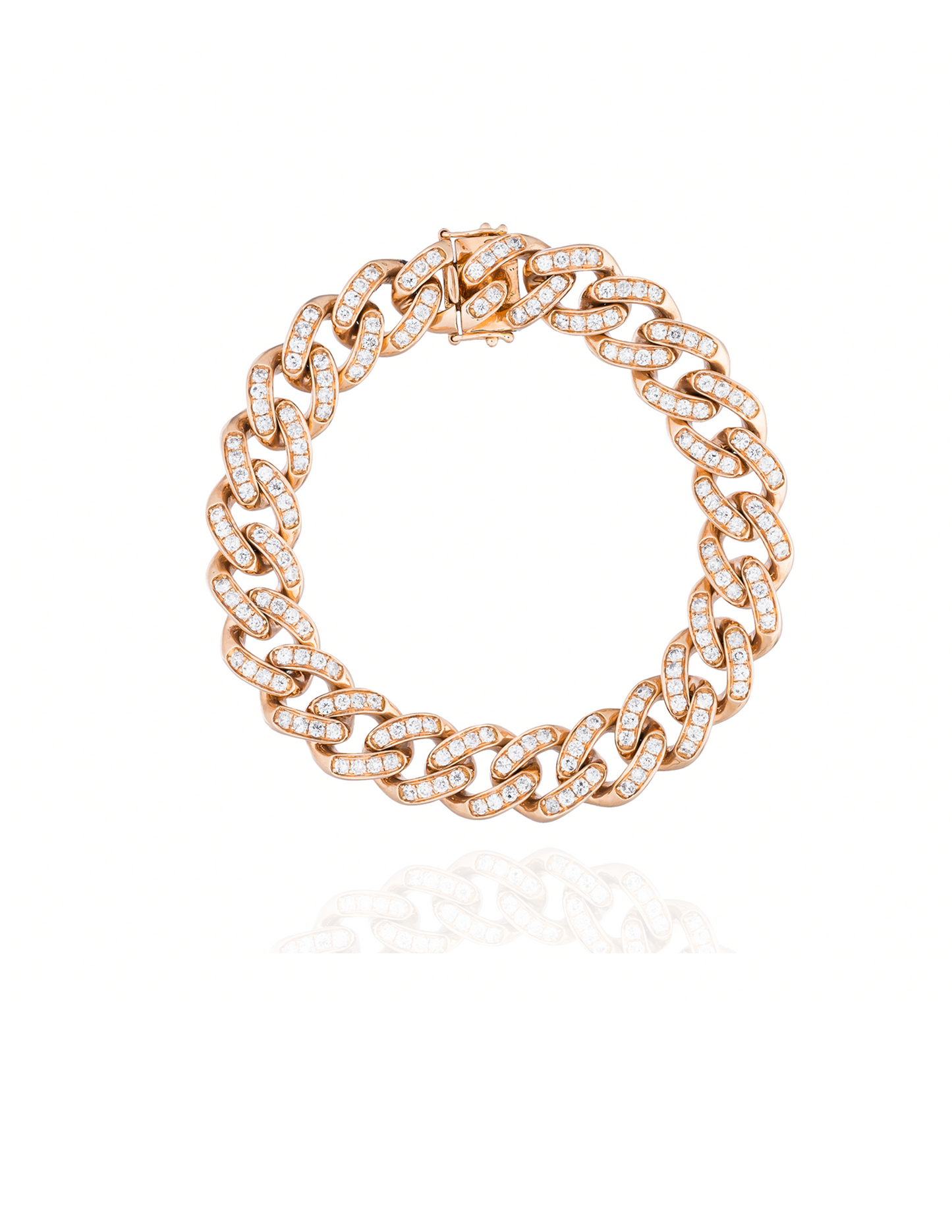 18K Rose Gold Diamond Bracelet