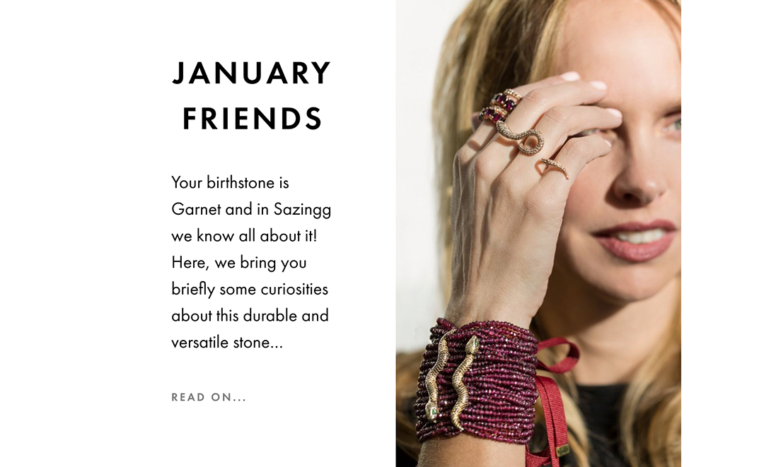 January Birthstone, the seduction of Garnet