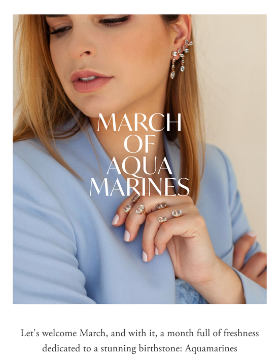 March Birthstone, Aquamarine Jewelry
