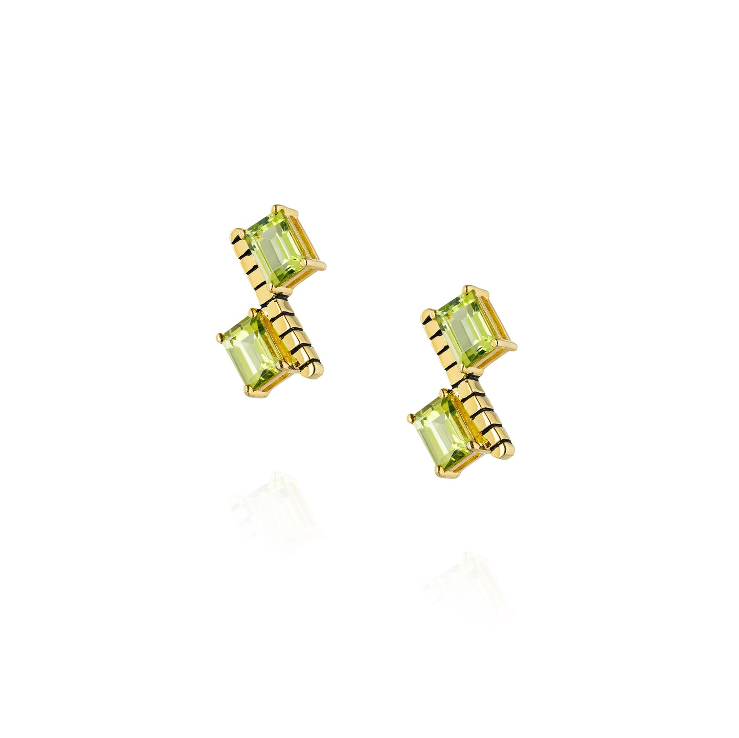 925 Silver Earrings with Peridot