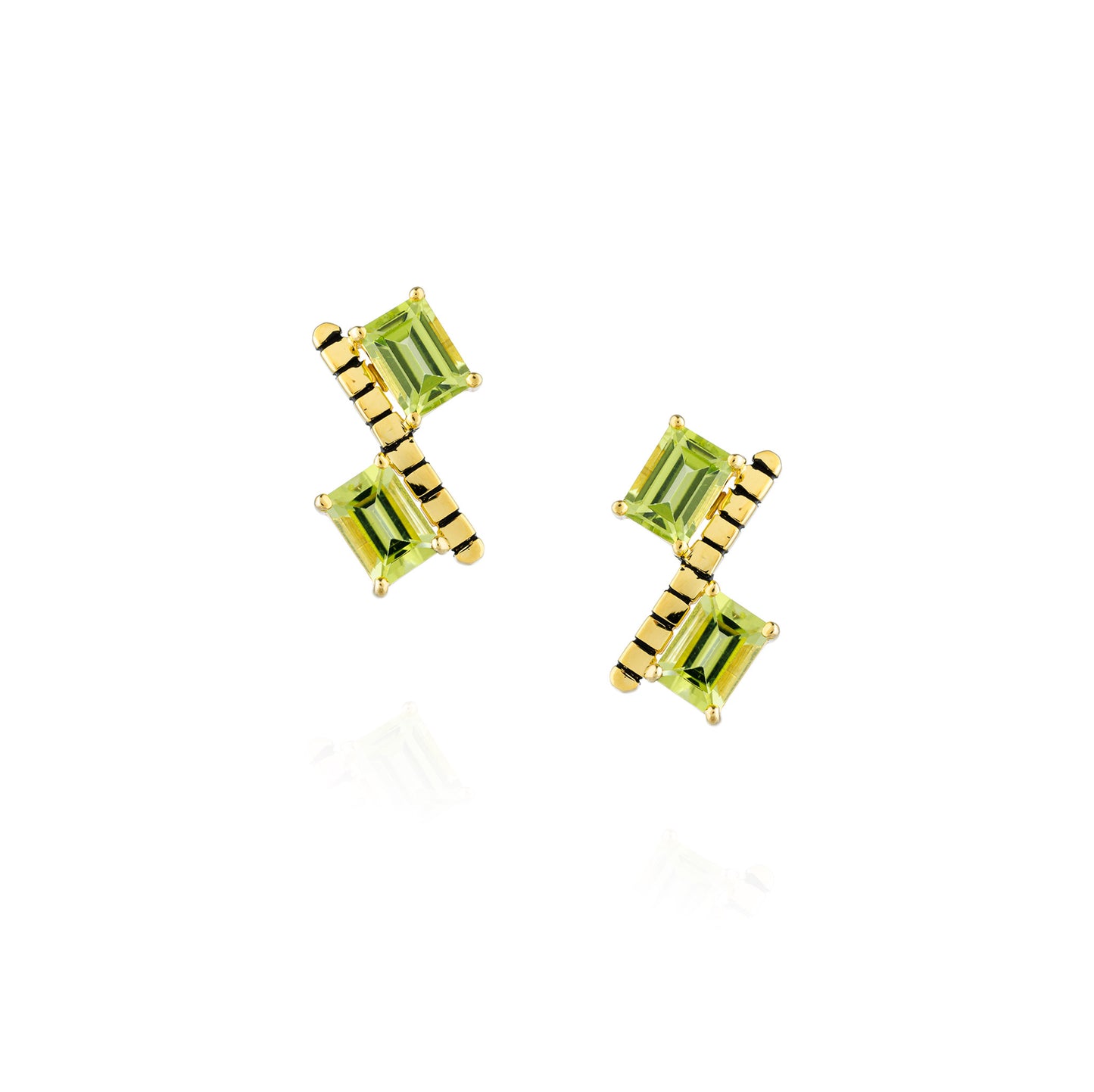 925 Silver Earrings with Peridot