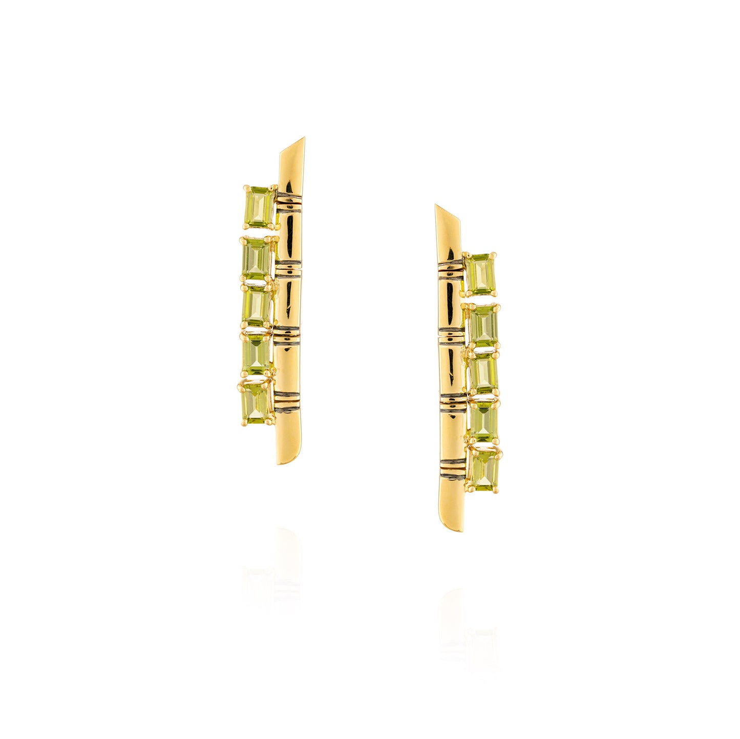 925 Silver Earrings with Peridot