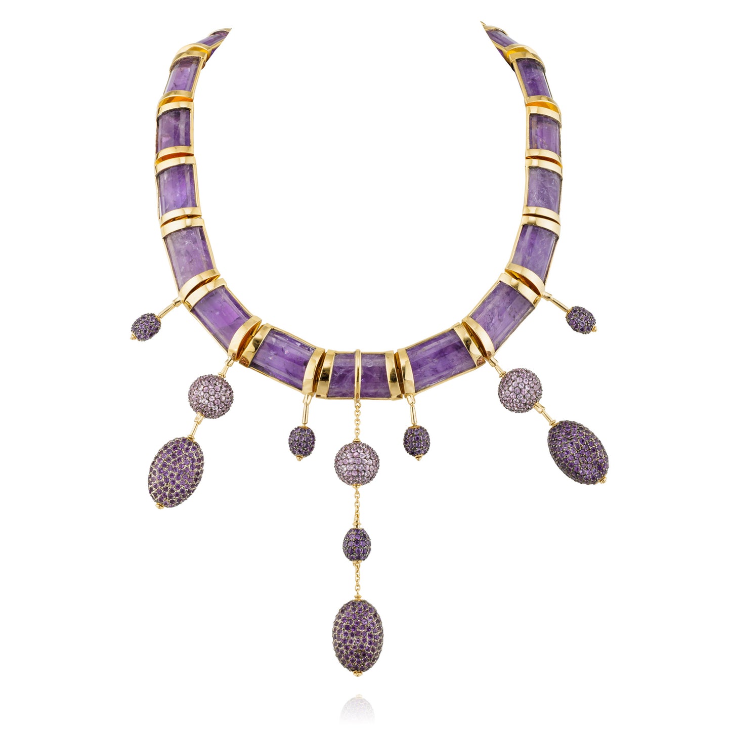 925 Silver Necklace with Amethyst
