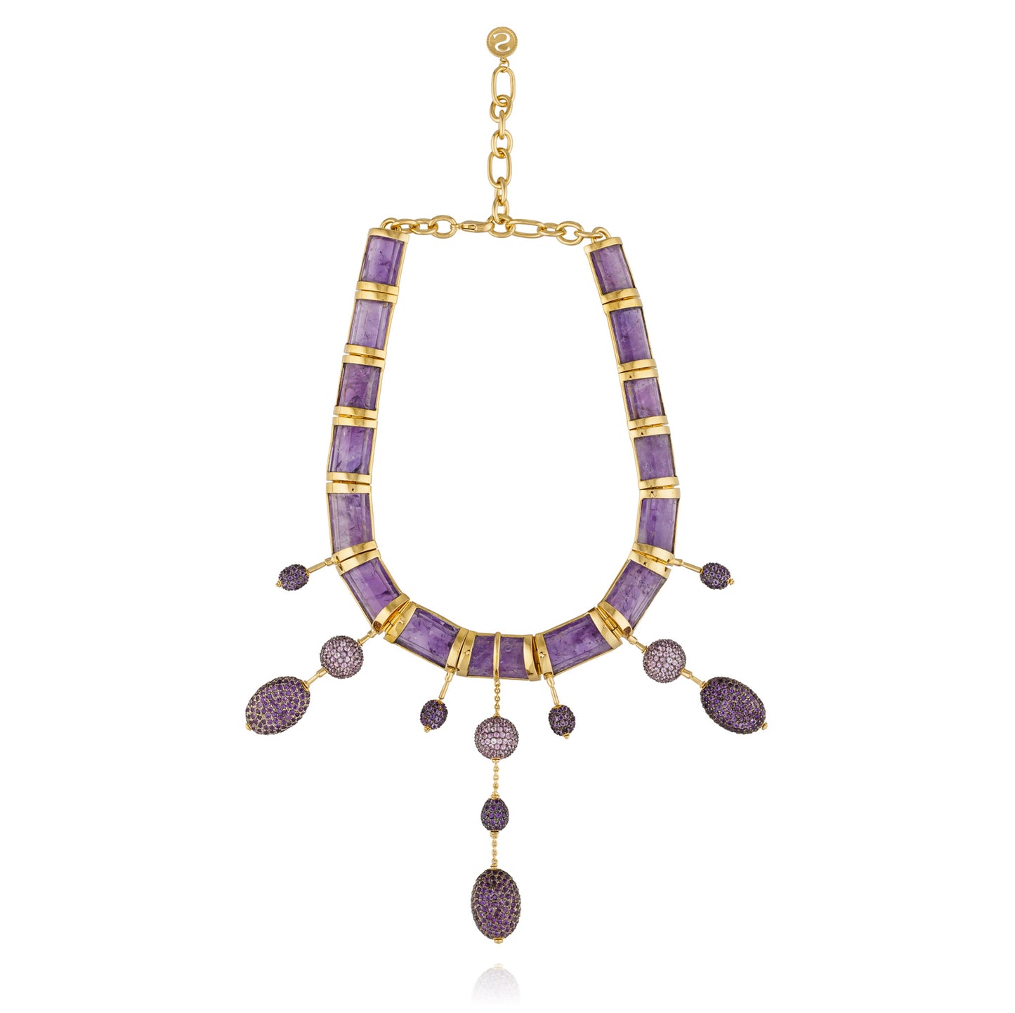 925 Silver Necklace with Amethyst