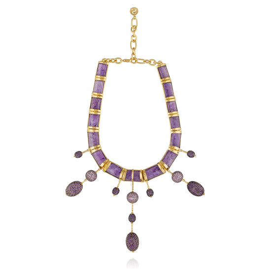 925 Silver Necklace with Amethyst