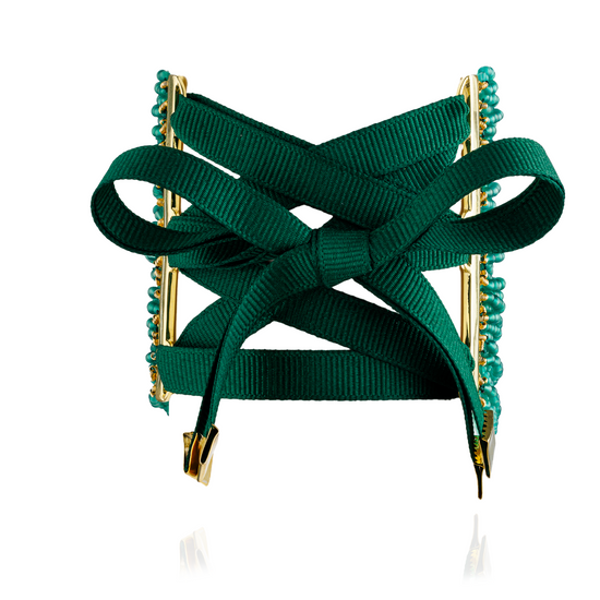 Load image into Gallery viewer, 925 Silver Bracelet with Round Faceted Green Onyx Beads
