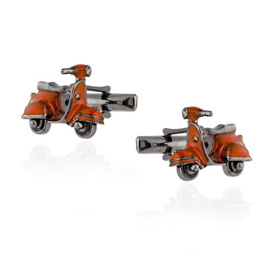 925 Silver Vespa Cufflinks