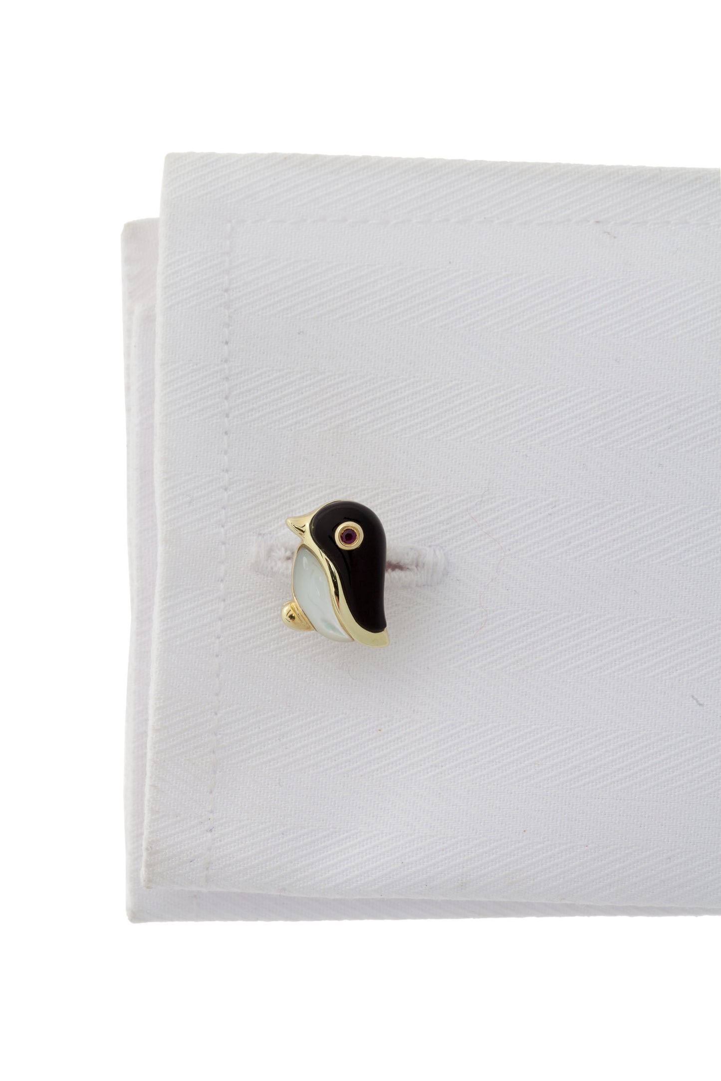 18k Yellow Gold Penguin Cufflinks