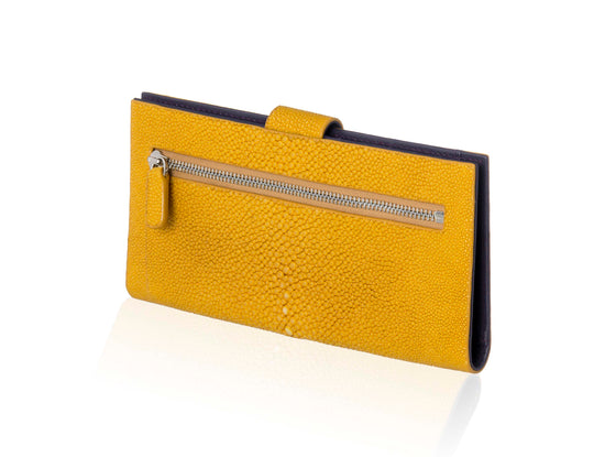 Yellow Stingray Leather  Wallet