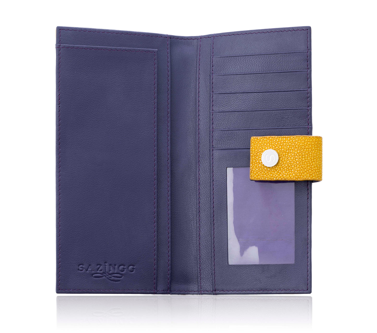 Yellow Stingray Leather  Wallet