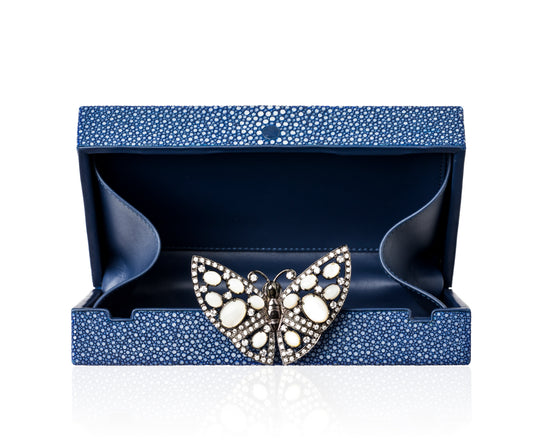 Blue Stingray Butterfly Purse