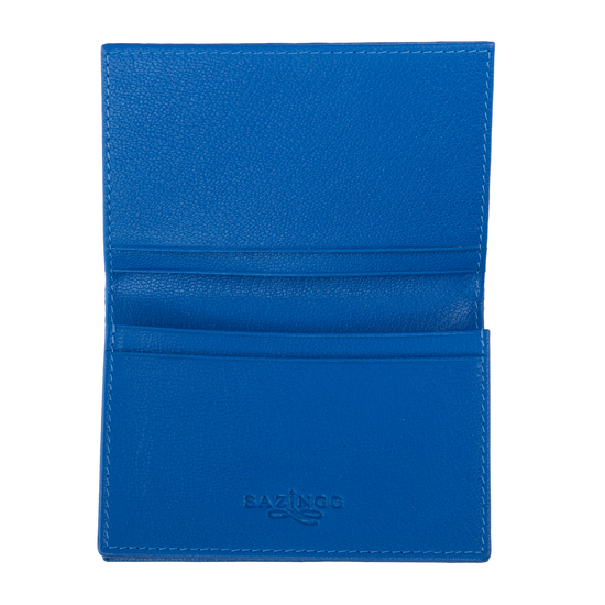 Load image into Gallery viewer, Blue Stingray Leather Credit Card Case
