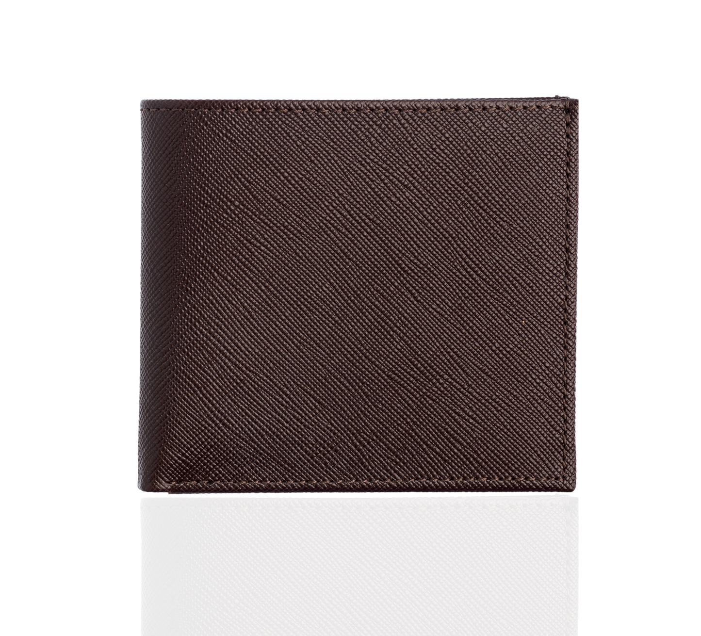 Brown Textured Leather Wallet