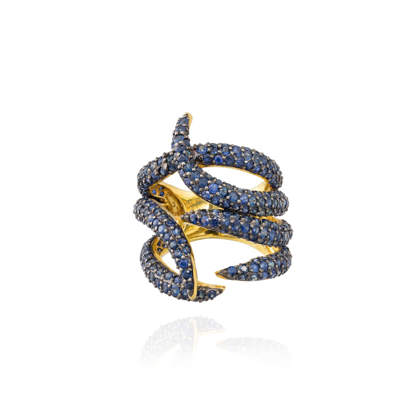 925 Silver Ring with Blue Sapphire