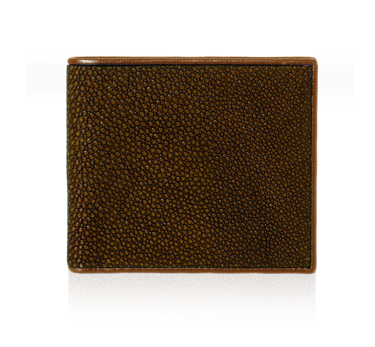 Light Brown Stingray Leather Wallet