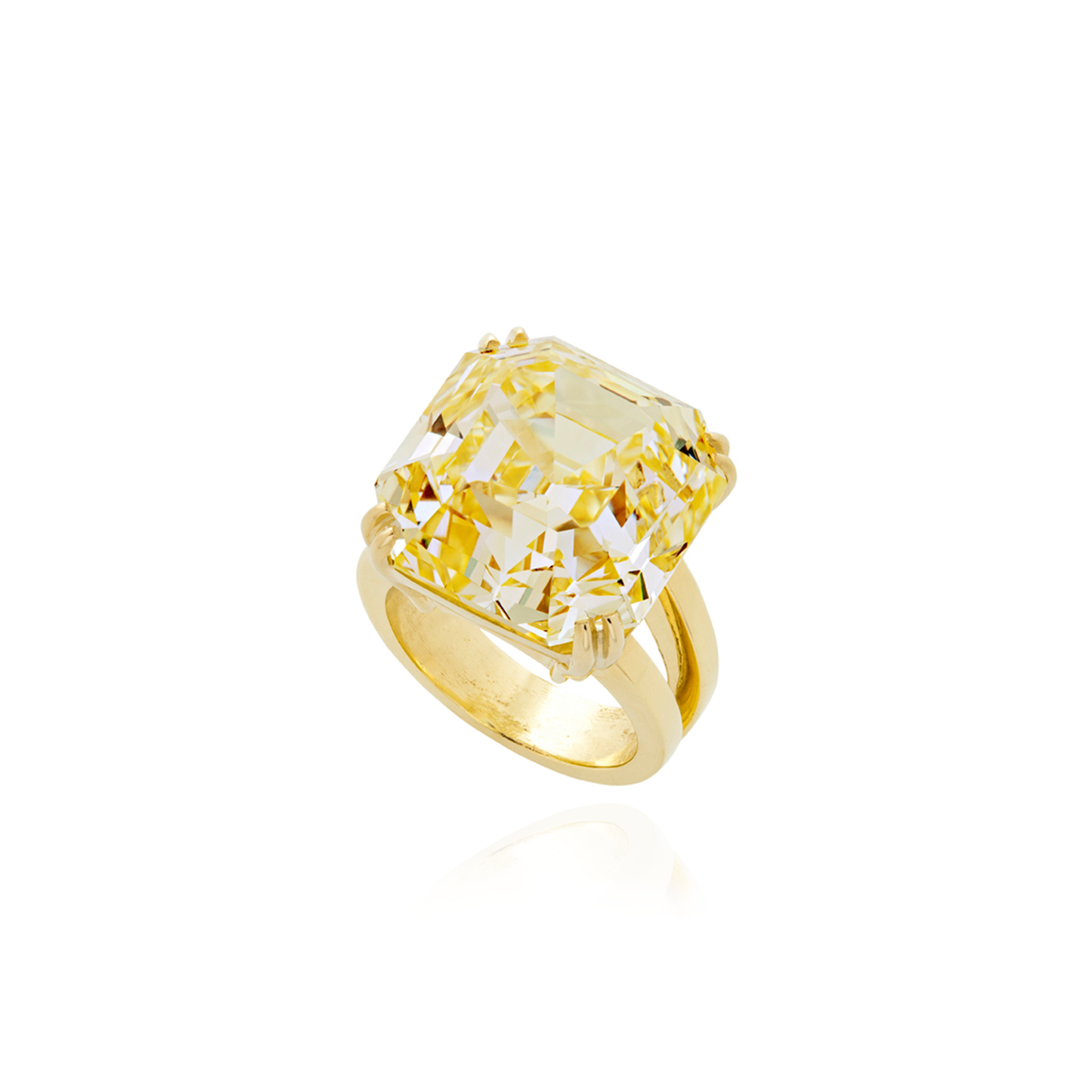 Load image into Gallery viewer, 18K Yellow Gold Ring with Yellow Diamond
