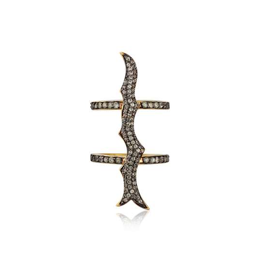 14K Yellow Gold Ring with Green Sapphire
