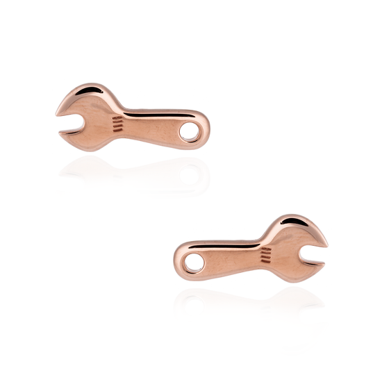 Load image into Gallery viewer, 925 Silver Wrench Cufflinks
