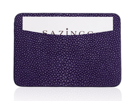 Red Stingray Leather Credit Card Holder