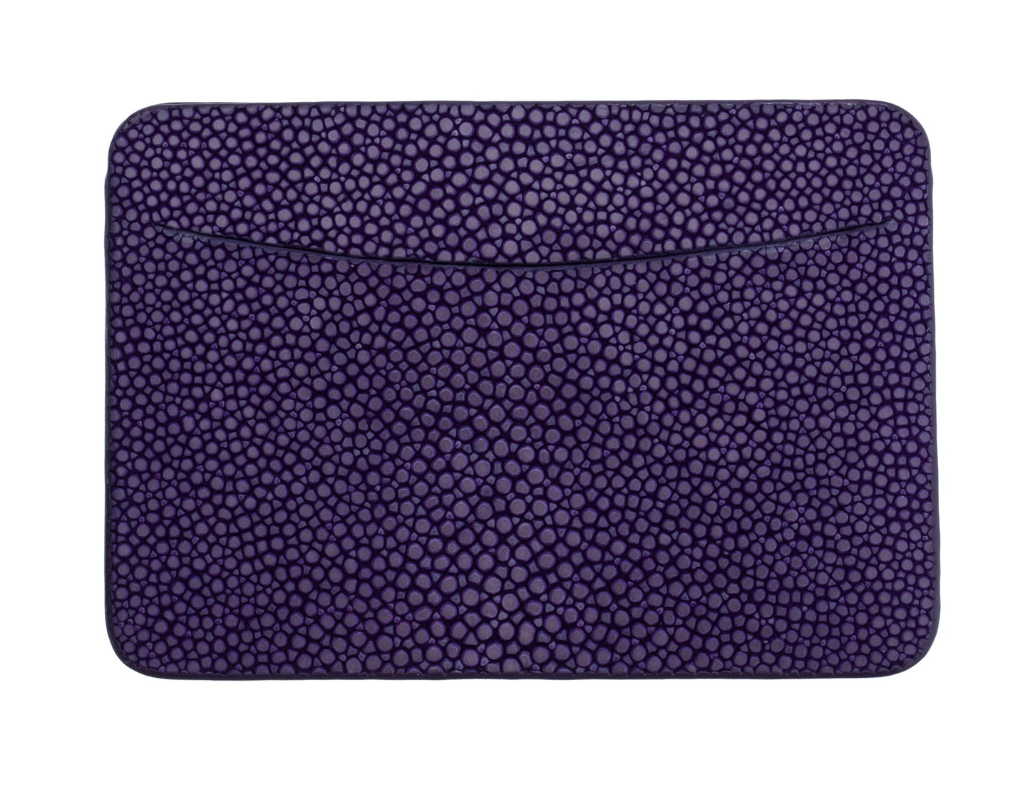 Red Stingray Leather Credit Card Holder