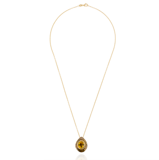 Load image into Gallery viewer, 18K Yellow Gold Snake Ring with Yellow Sapphire
