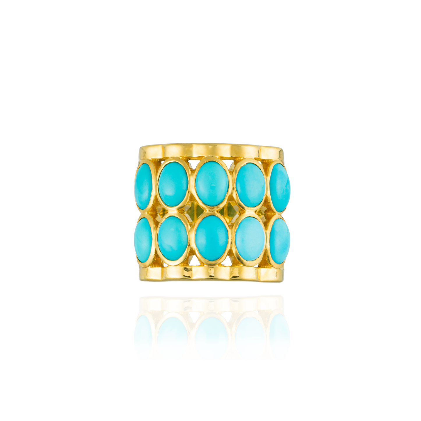 925 Silver Caramelo Ring with Turquoise