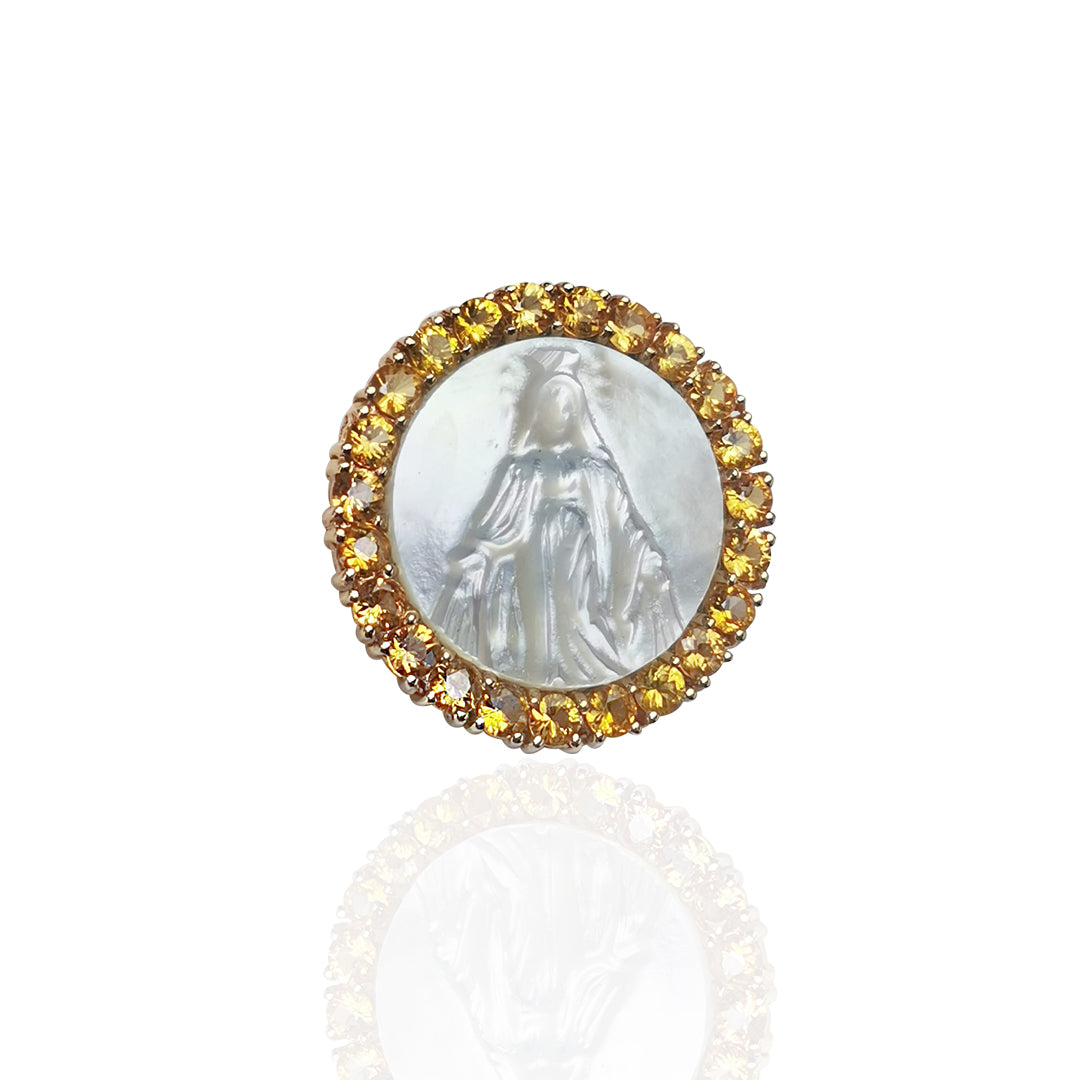 Load image into Gallery viewer, 14K Yellow Gold Medal of Our Lady Grace
