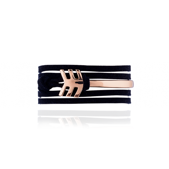 Load image into Gallery viewer, 10K Rose Gold Bracelet with White Diamonds
