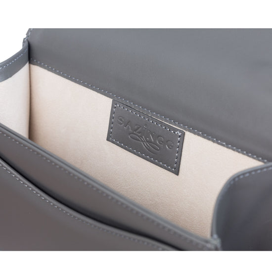 Gray Stingray Leather Clutch