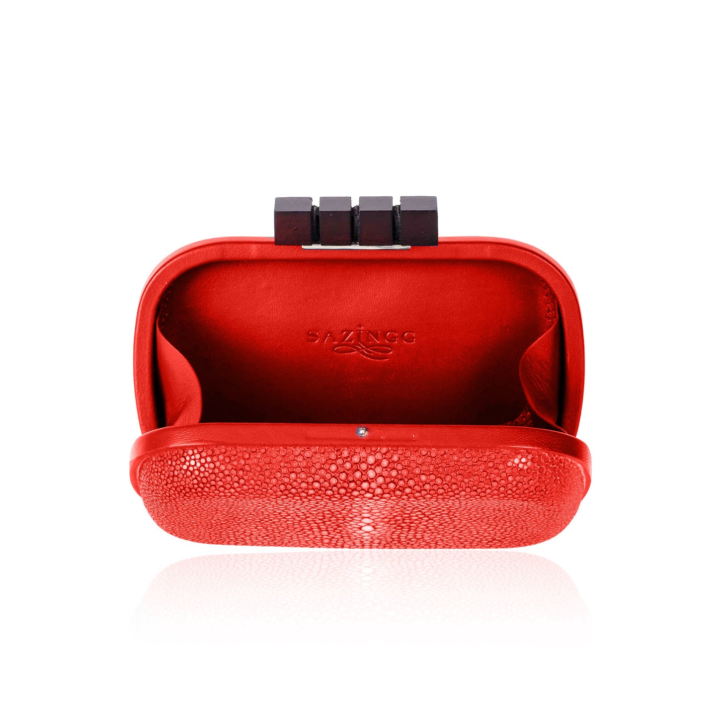 Load image into Gallery viewer, Red Stingray Leather Clutch

