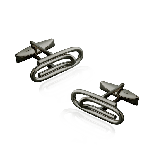 925 Silver Clip Cufflinks