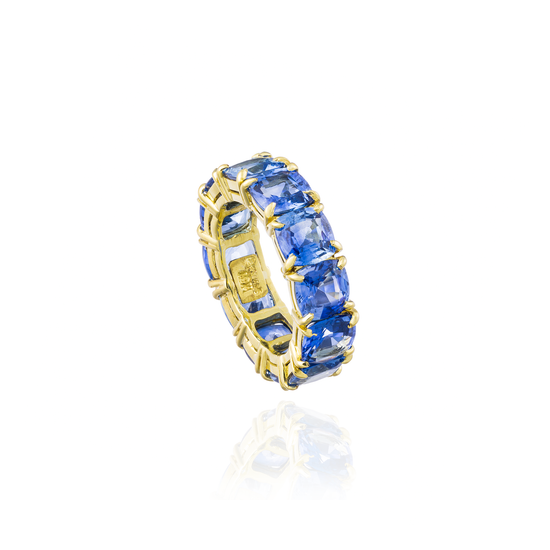 Blue Sapphire Eternity Ring