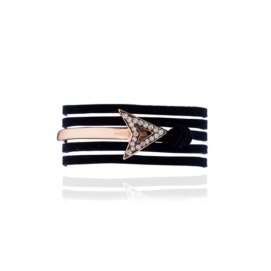 Load image into Gallery viewer, 10K Rose Gold Bracelet with White Diamonds
