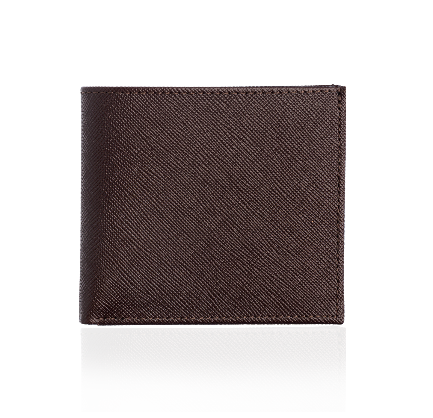 Brown Textured Leather Wallet