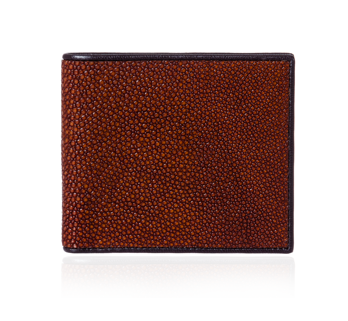 Blue Textured Wallet with Brown Interior – Sazingg