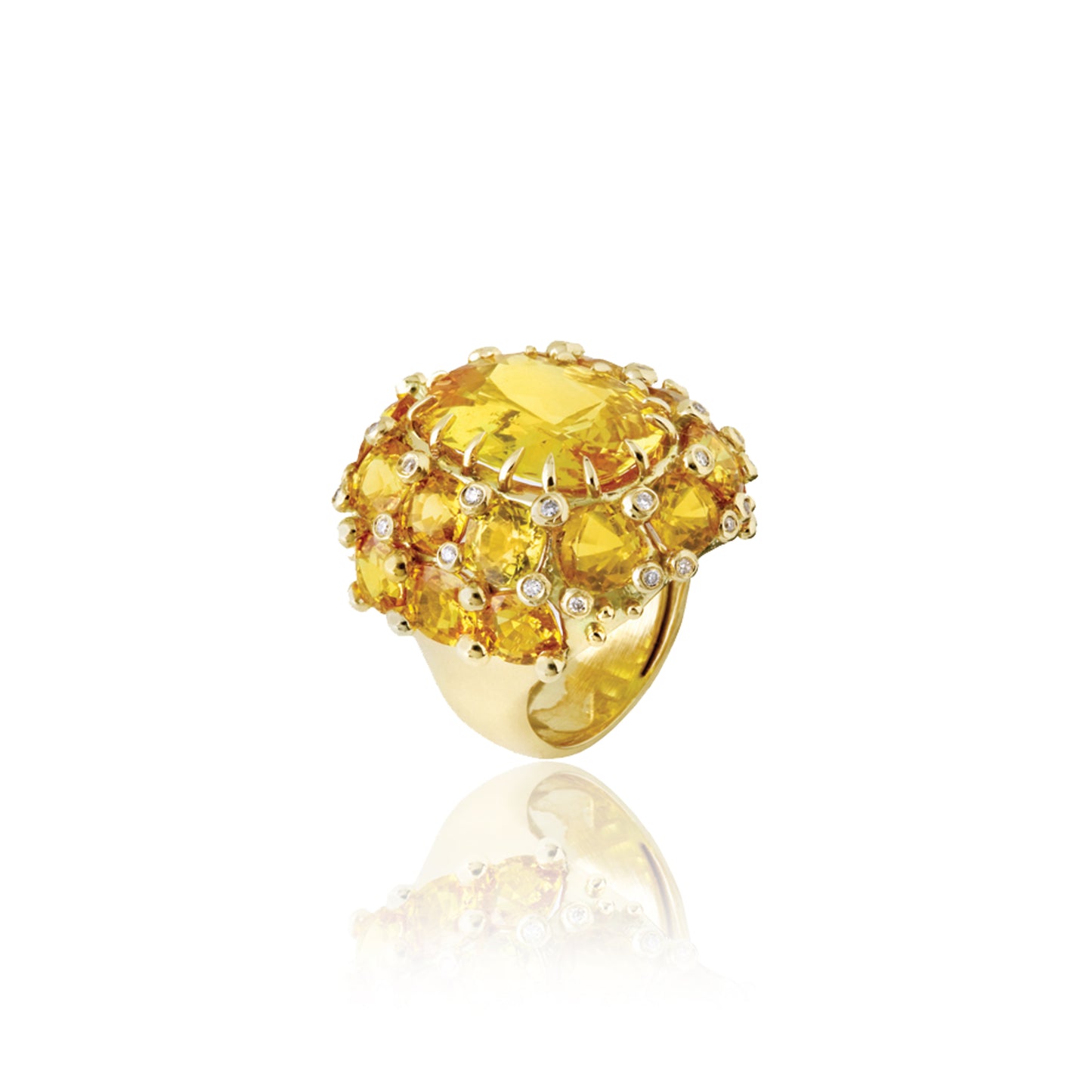 Yellow Gold Ring with Yellow Sapphire