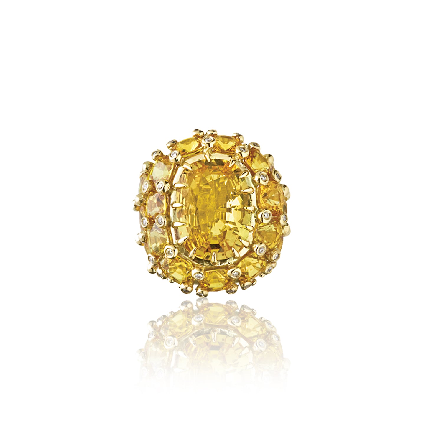 Yellow Gold Ring with Yellow Sapphire
