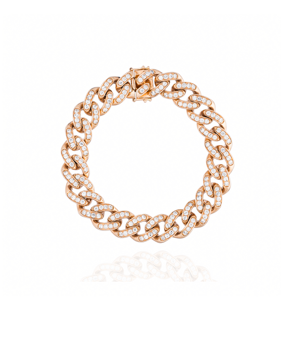 Load image into Gallery viewer, 18K Rose Gold Diamond Bracelet
