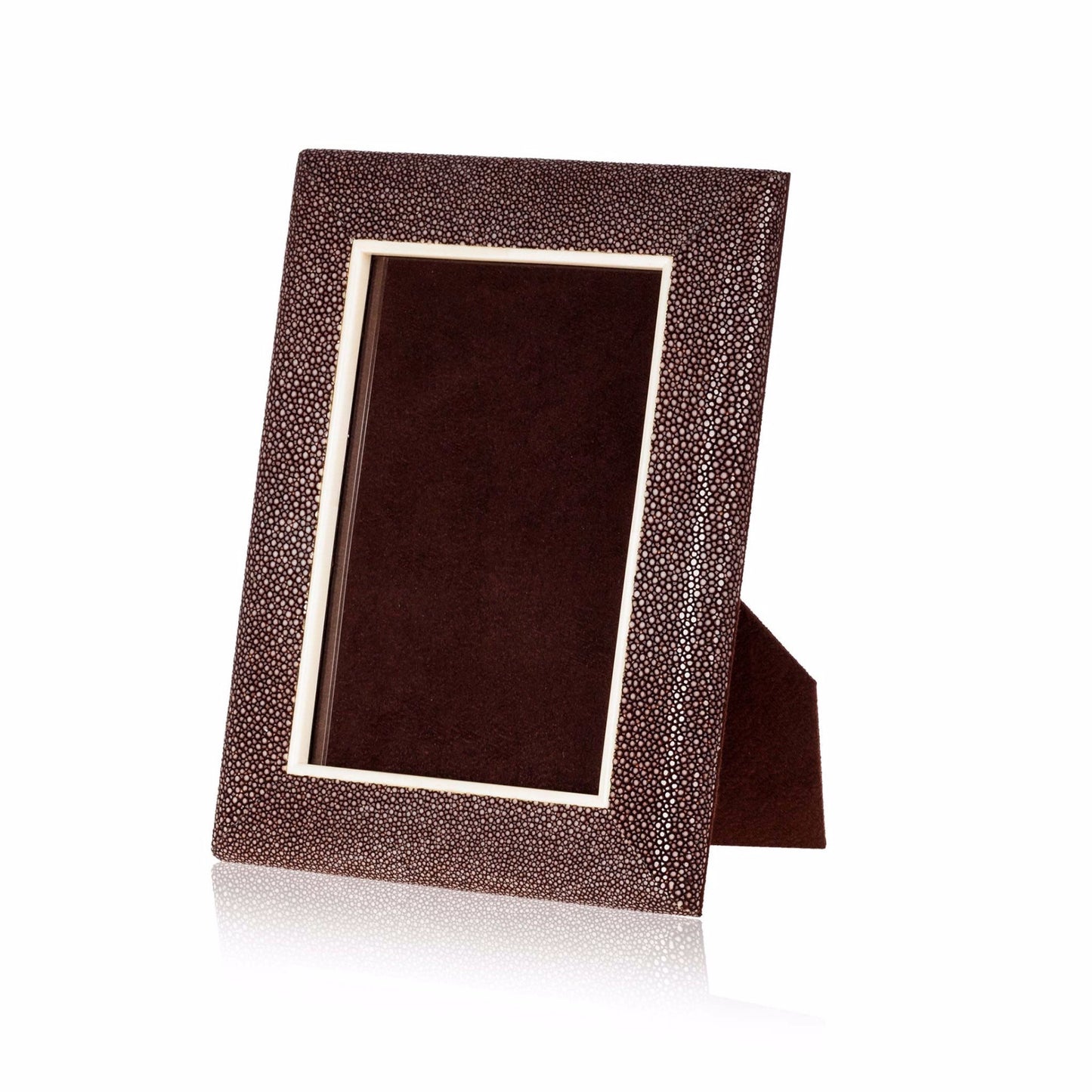 Picture Frame in Black Stingray Leather