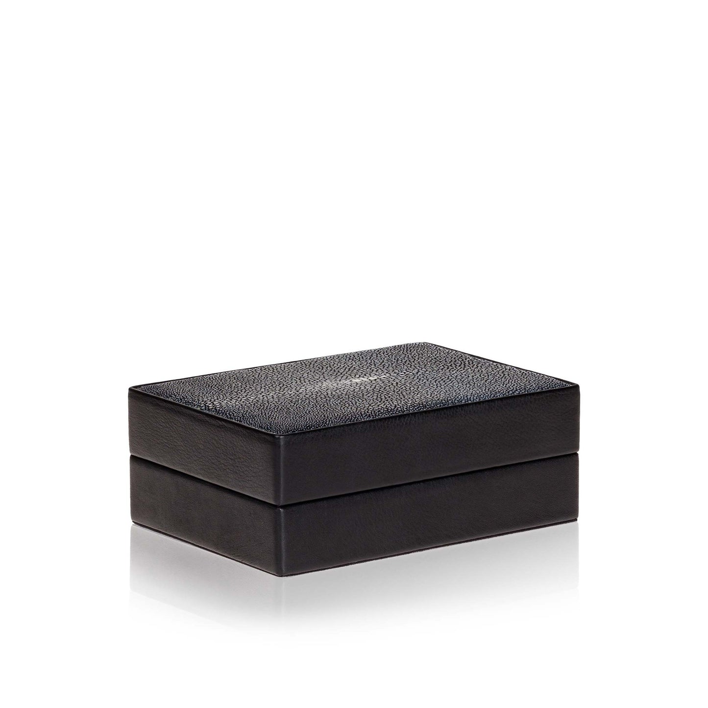 Small Box in Black Stingray Leather
