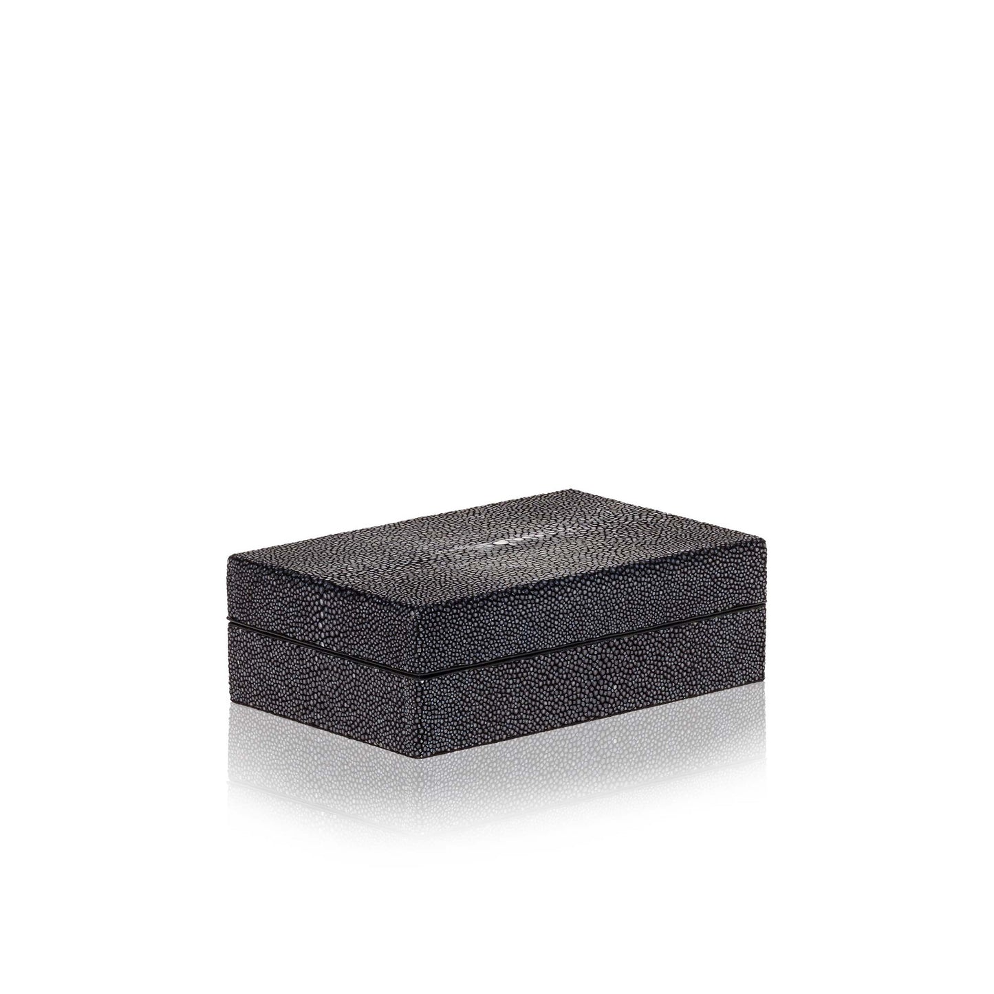 Small Box in Black Stingray Leather