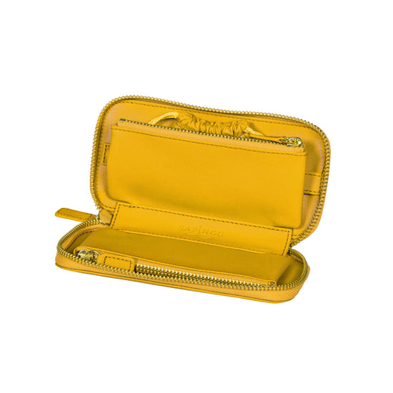 Load image into Gallery viewer, Yellow Travel Jewelry Pouch
