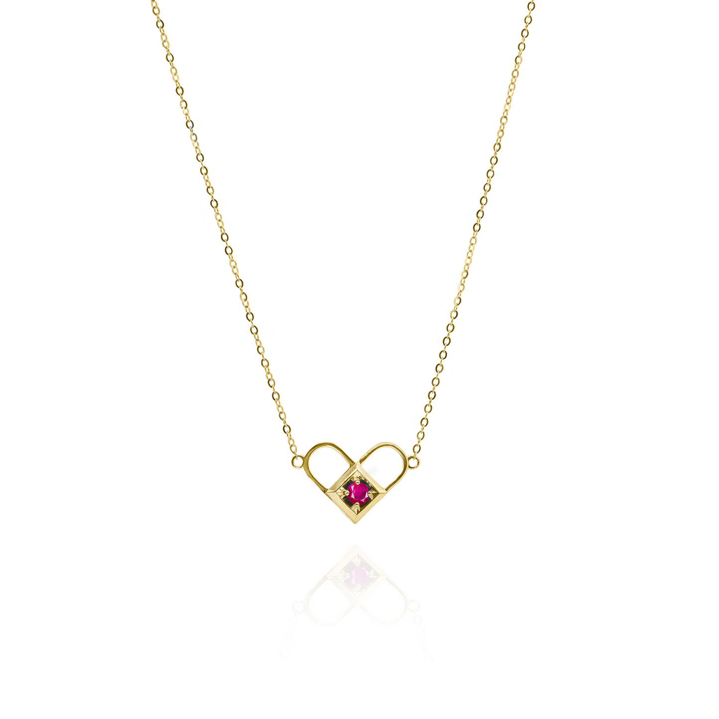 18K Rose Gold Necklace with Transformable Pendant