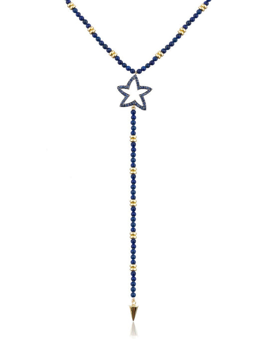 925 Silver Necklace with Lapiz Lazuli