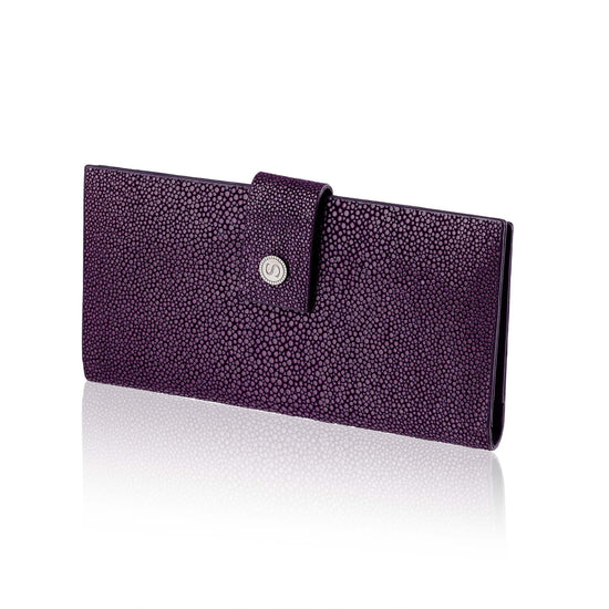 Purple  Stingray Leather Wallet
