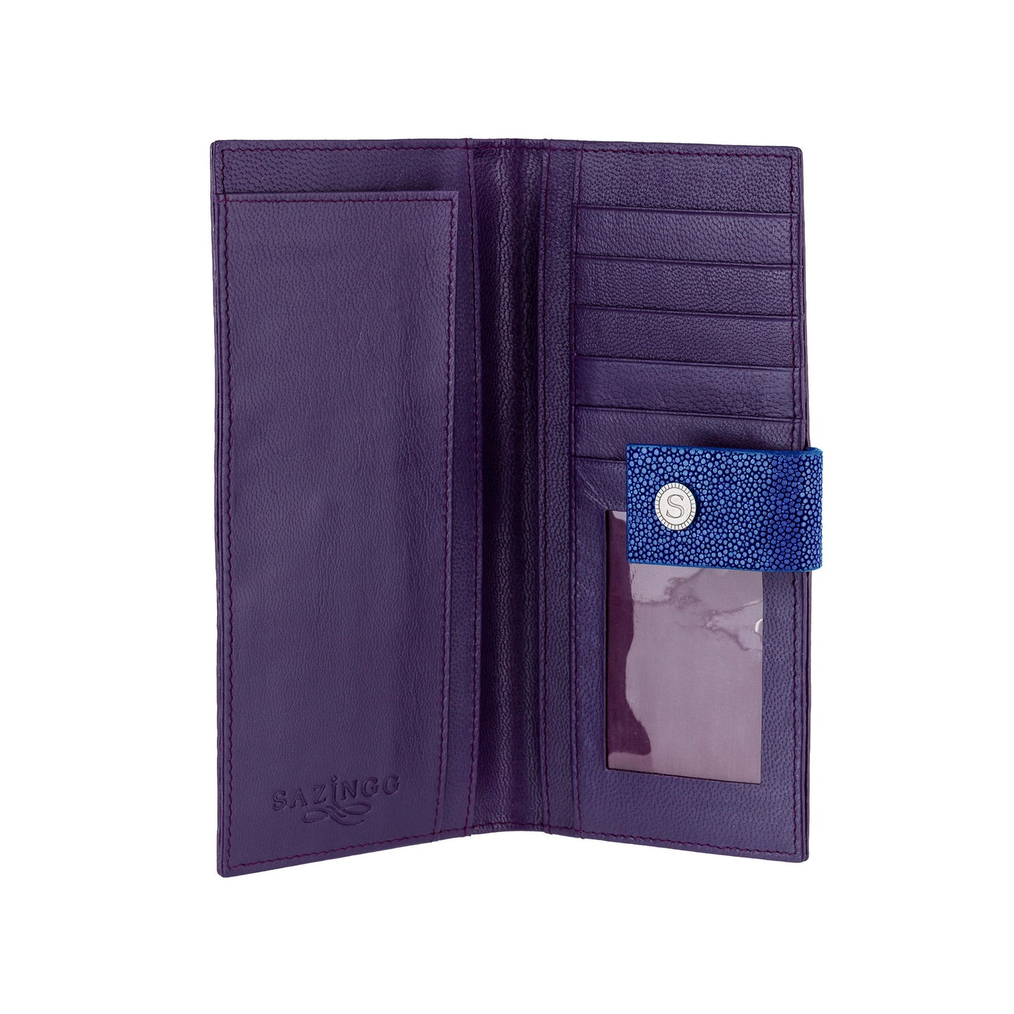 Blue Stingray Leather Wallet