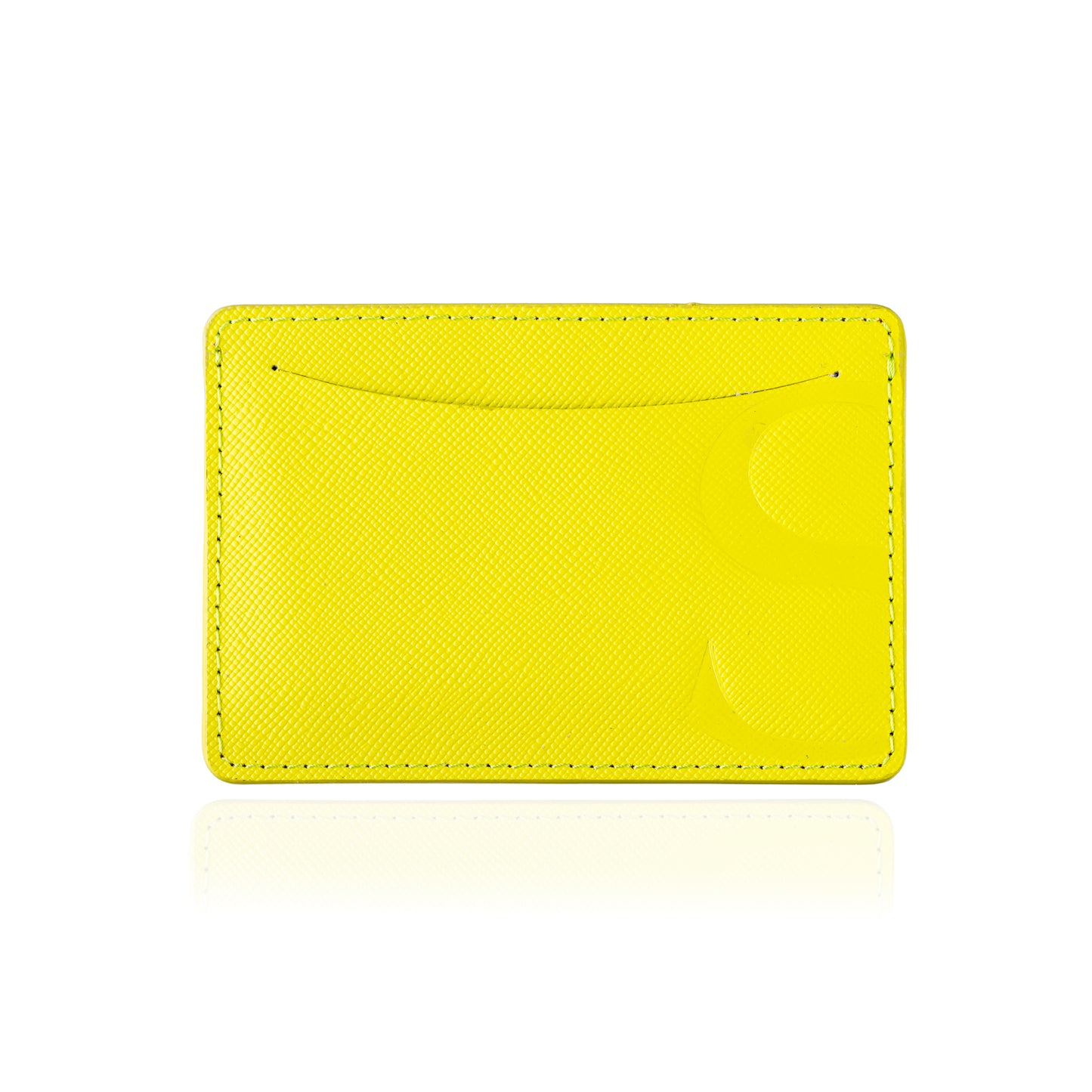 Wallet in Blue Textured Leather with Yellow Interior – Sazingg