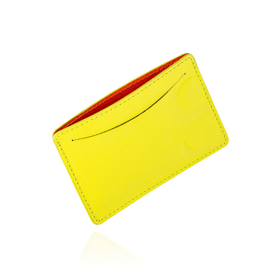 Credit Card Pouch in Highlighter Yellow